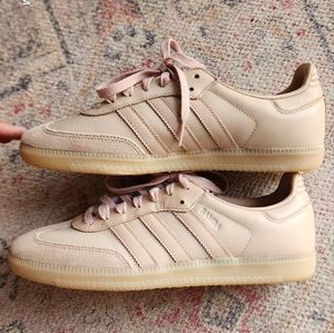 Nude Adidas Samba, Leather & Suede(NWOT)